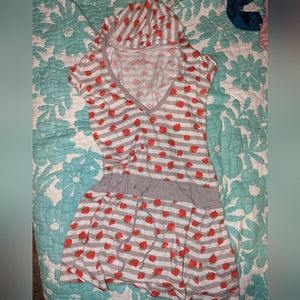 Strawberry cute jumper medium romper stripe